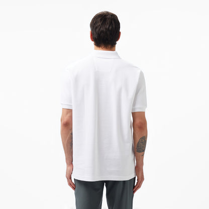 Nautica Erkek Classic Fit Beyaz Kısa Kollu Polo Yaka T-shirt