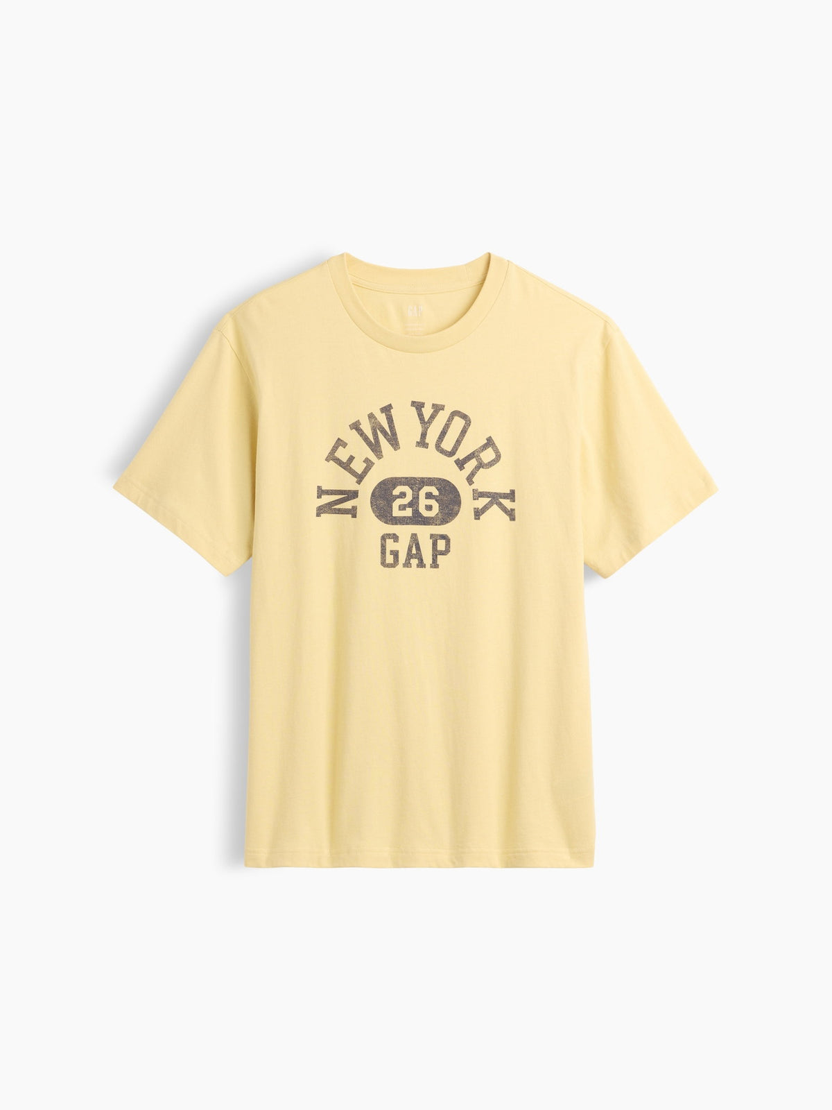 Sarı Everyday Soft Relaxed Grafik T-shirt
