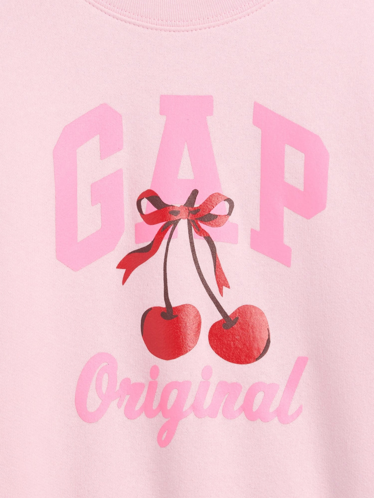 Açık Pembe Bisiklet Yaka Sweatshirt