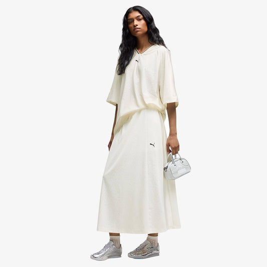 Puma Lace Pack T7 Midi Kadın Beyaz Etek