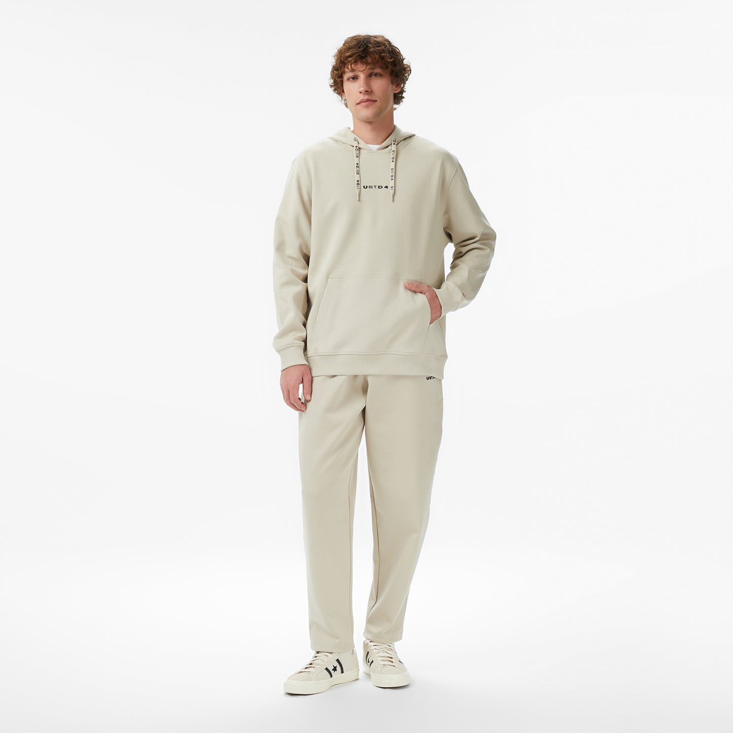 United4 Regular Fit Erkek Krem Sweatshirt
