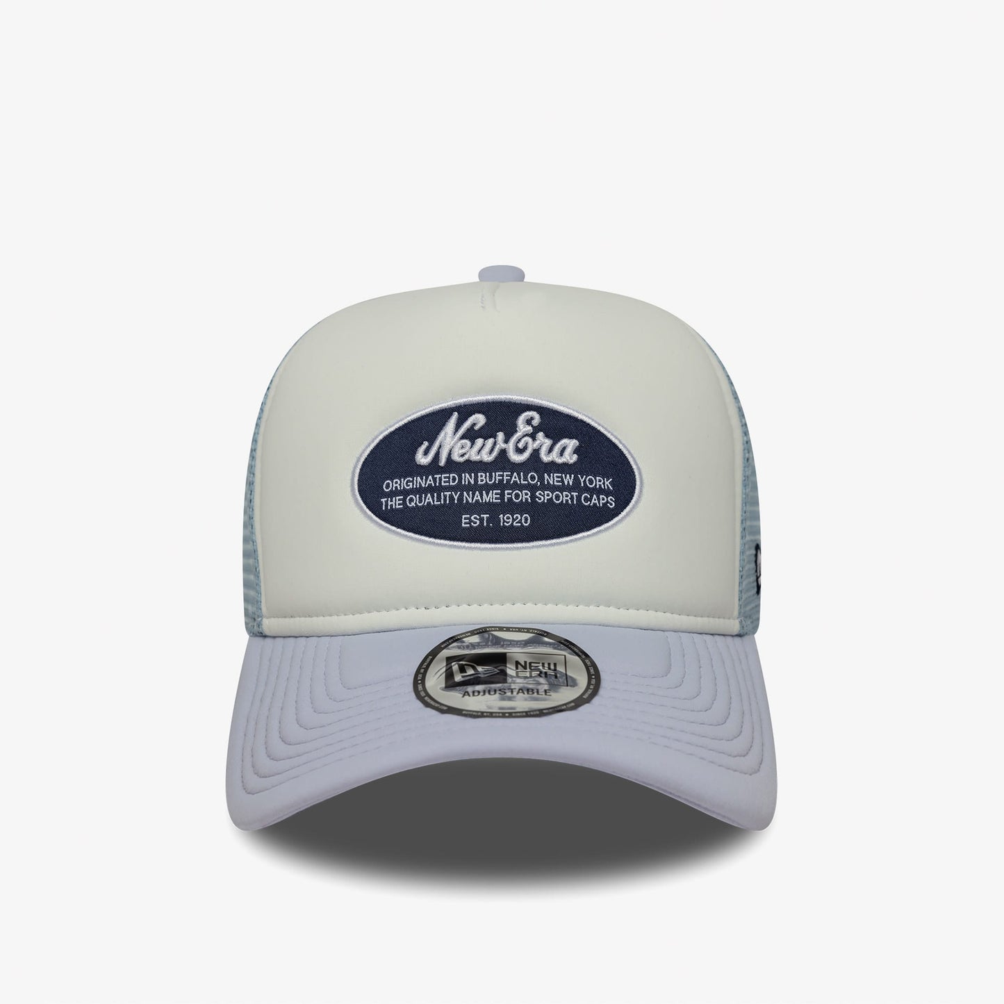 New Era Oval Foam Patch Trucker Kadın Mavi/beyaz Şapka