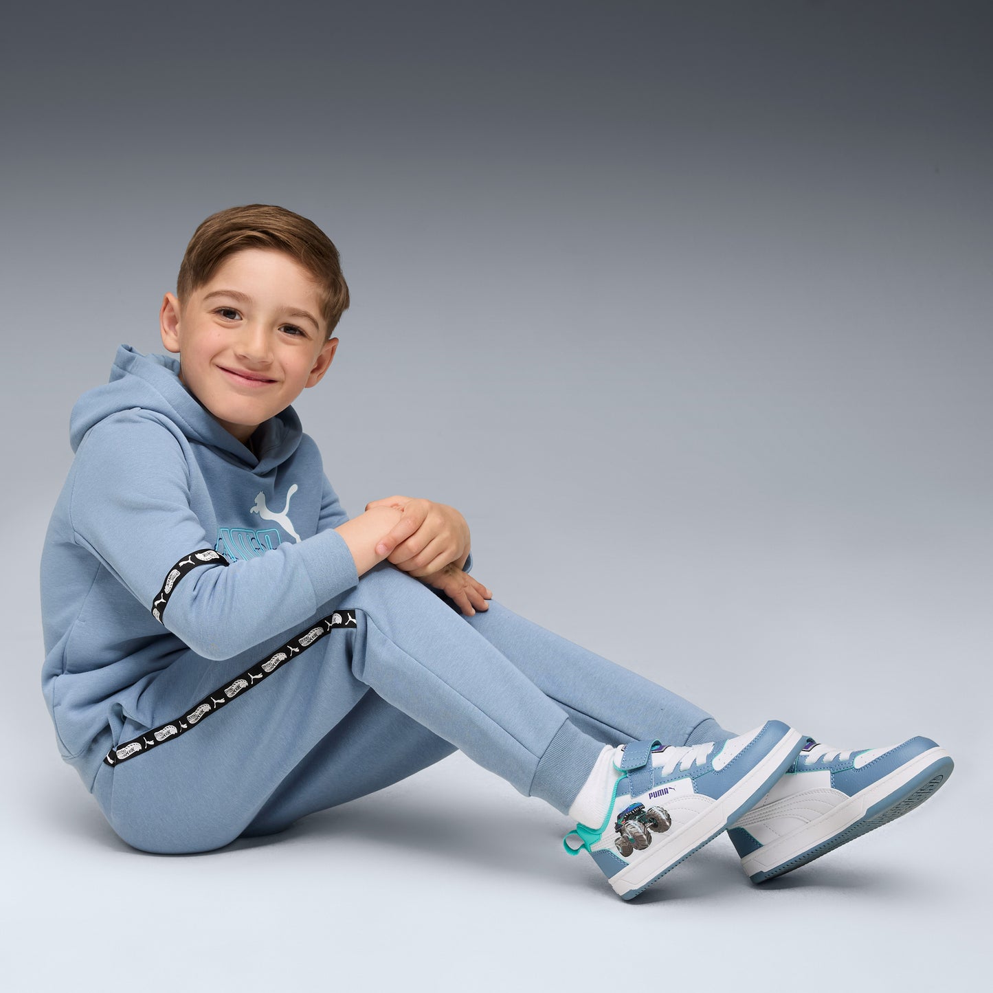Puma Caven 2.0 Low Hotwheels Çocuk Mavi Spor Ayakkabı