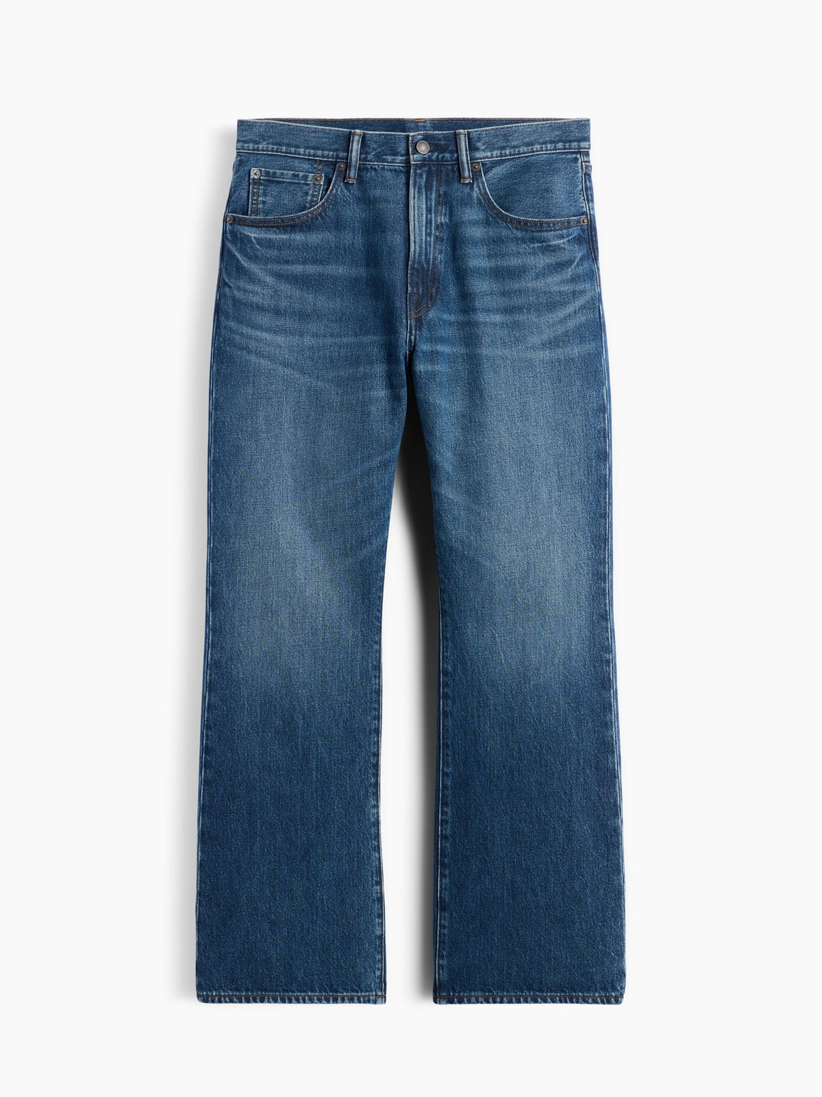 Koyu Mavi Loose Boot Jean Pantolon