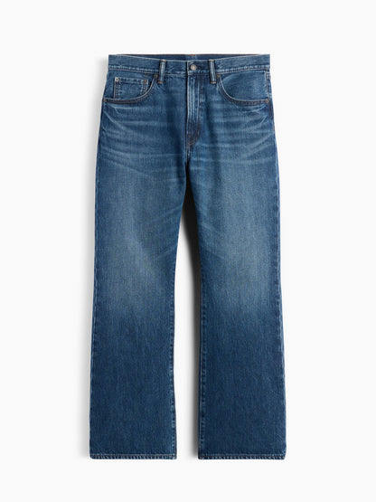 Koyu Mavi Loose Boot Jean Pantolon