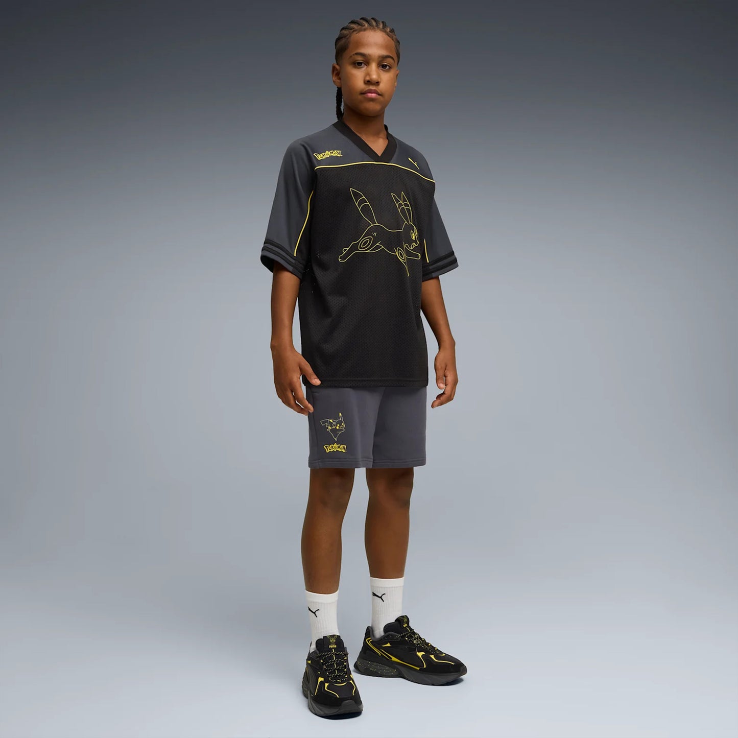 Puma X Pokemon Çocuk Siyah Forma