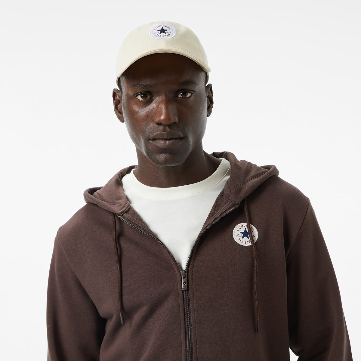 Converse Regular Fit Erkek Beyaz Sweatshirt