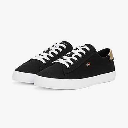 Tommy Hilfiger Vulc Lace Up Kadın Siyah Spor Ayakkabı