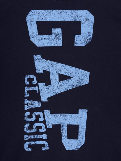 Lacivert Relaxed Gap Logo Fransız Havlu Kumaş Fermuarlı Sweatshirt