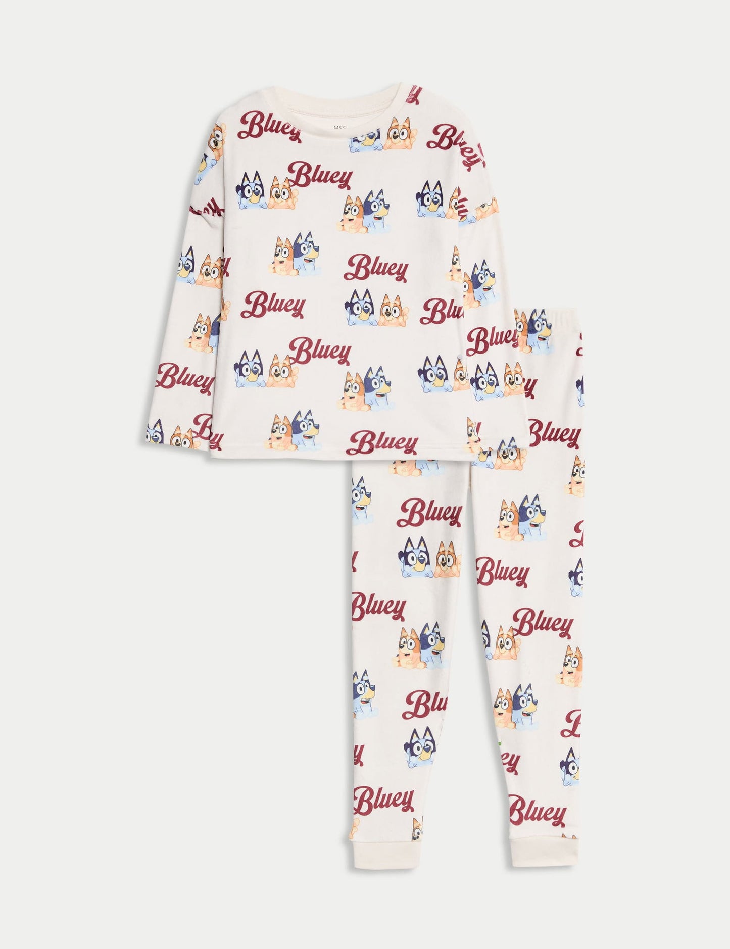 Velour Bluey™ Pijama Takımı (12 Ay – 9 Yaş)