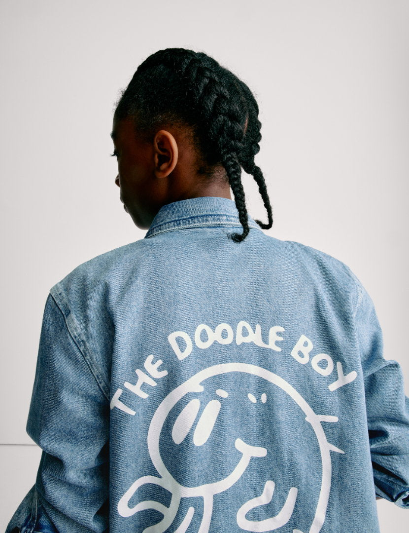 The Doodle Boy Graffiti Denim Ceket (2-16 Yaş)