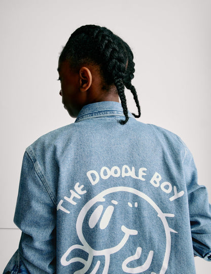 The Doodle Boy Graffiti Denim Ceket (2-16 Yaş)