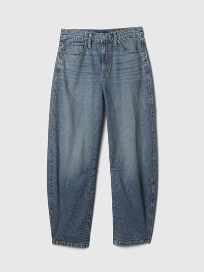 Mavi High Rise Barrel Jean Pantolon