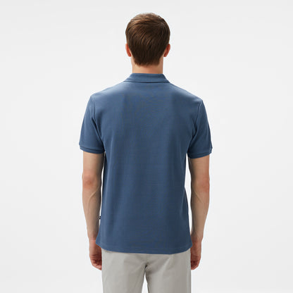 Nautica Erkek Mavi Slim Fit Polo Yaka T-shirt