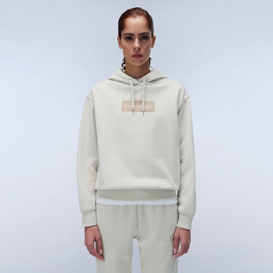 Napapijri Box Logo Kadın Bej Sweatshirt