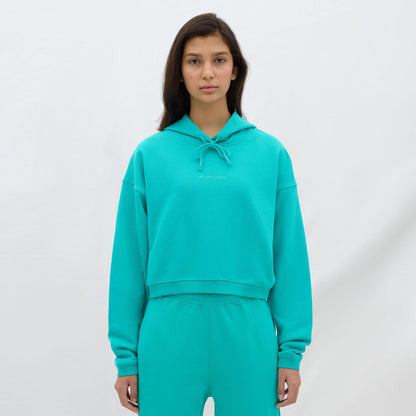 Les Benjamins Essential Kadın Yeşil Hoodie