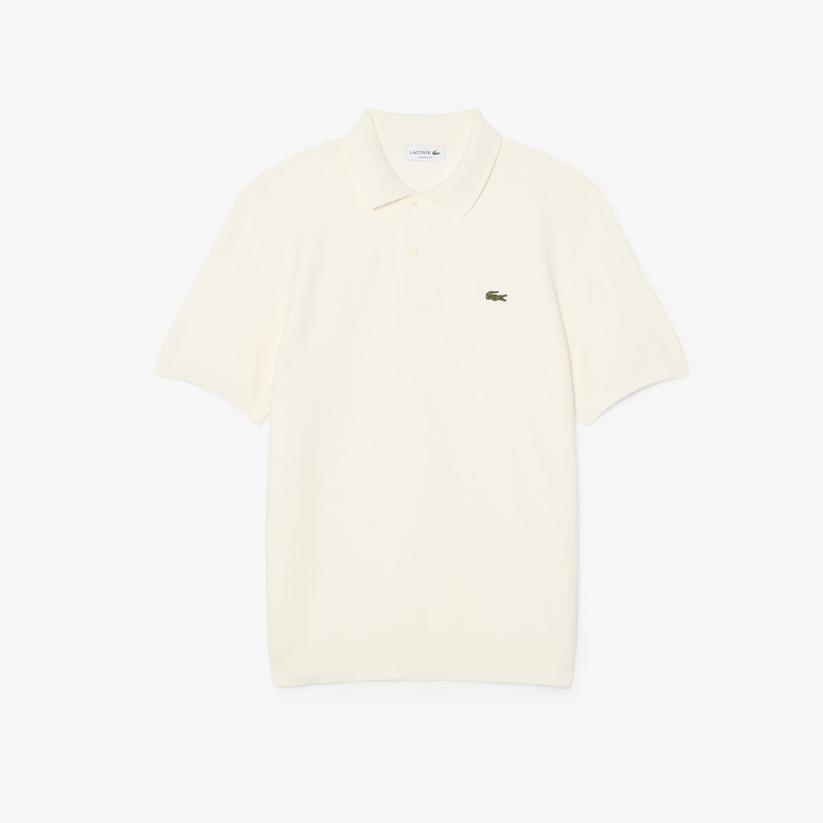 Lacoste Erkek Classic Fit Kısa Kollu Polo Yaka Krem Triko
