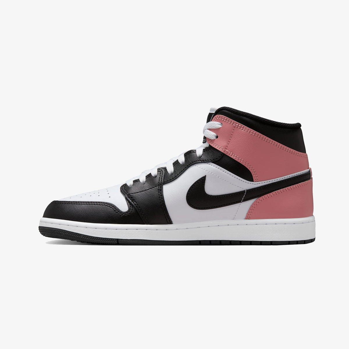 Nike Air Jordan 1 Mid Erkek Siyah Bilekli Sneaker