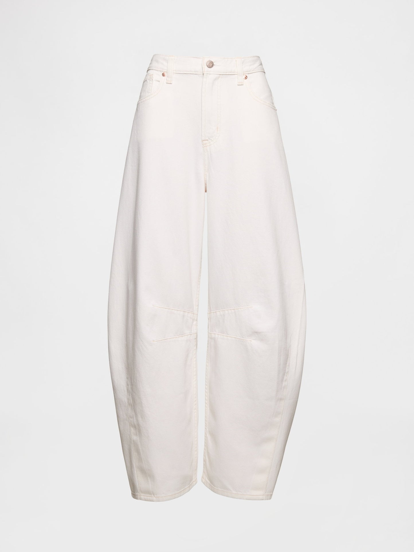 Kırık Beyaz High Rise Ultrasoft Horseshoe Jean Pantolon