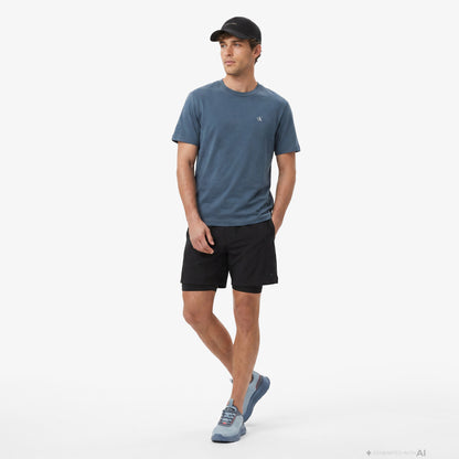 Calvin Klein Woven 2 In 1 Erkek Siyah Şort