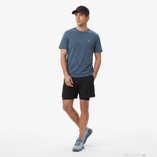 Calvin Klein Woven 2 In 1 Erkek Siyah Şort