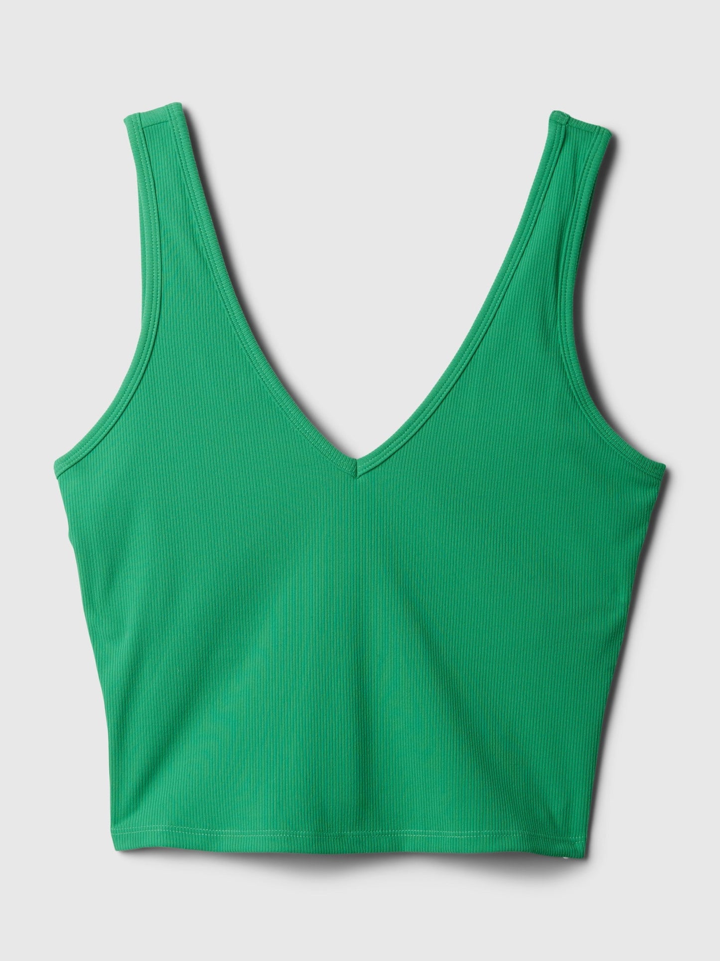Yeşil Gapfit Studio Fitilli V Yaka Spor Üst