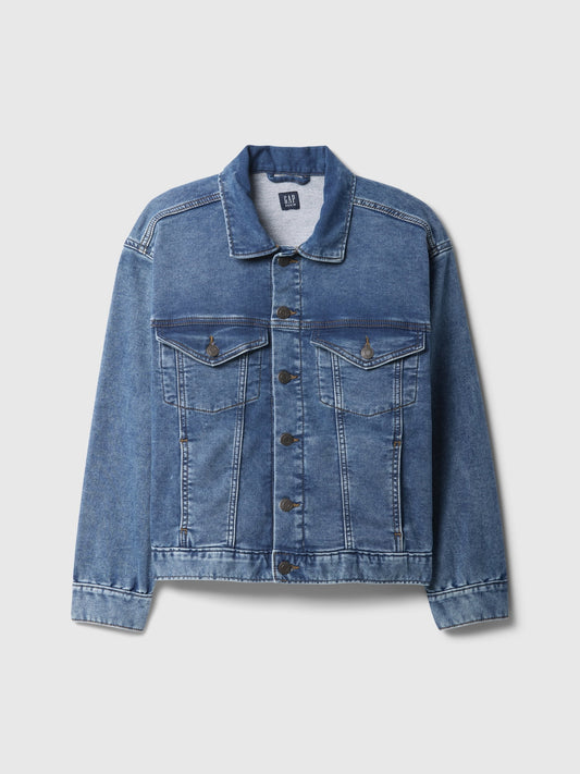 Lacivert Supersoft Icon Denim Oversize Ceket