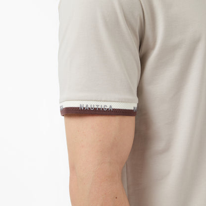 Nautica Erkek Bej Regular Fit T-shirt