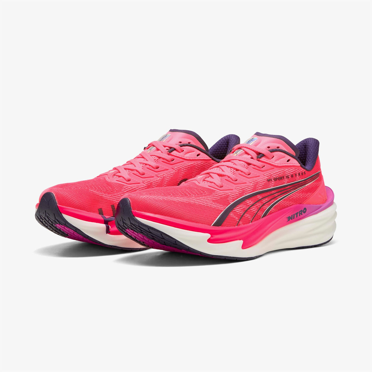 Puma Deviate Nitro 4 X Hyrox Erkek Beyaz Koşu Ayakkabısı