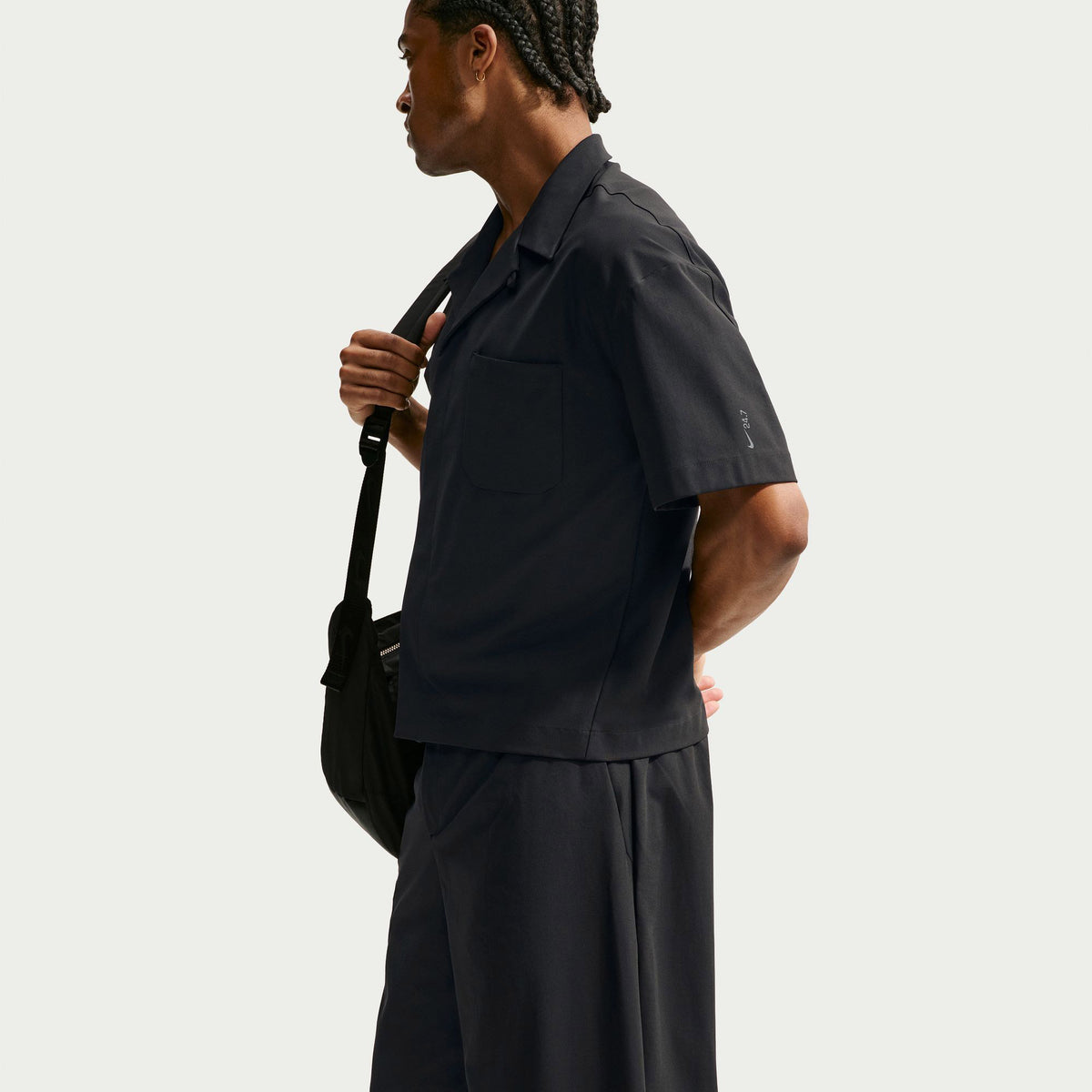 Nike Dri Fit Uv 24.7 Ps Barrell Erkek Siyah Eşofman Altı