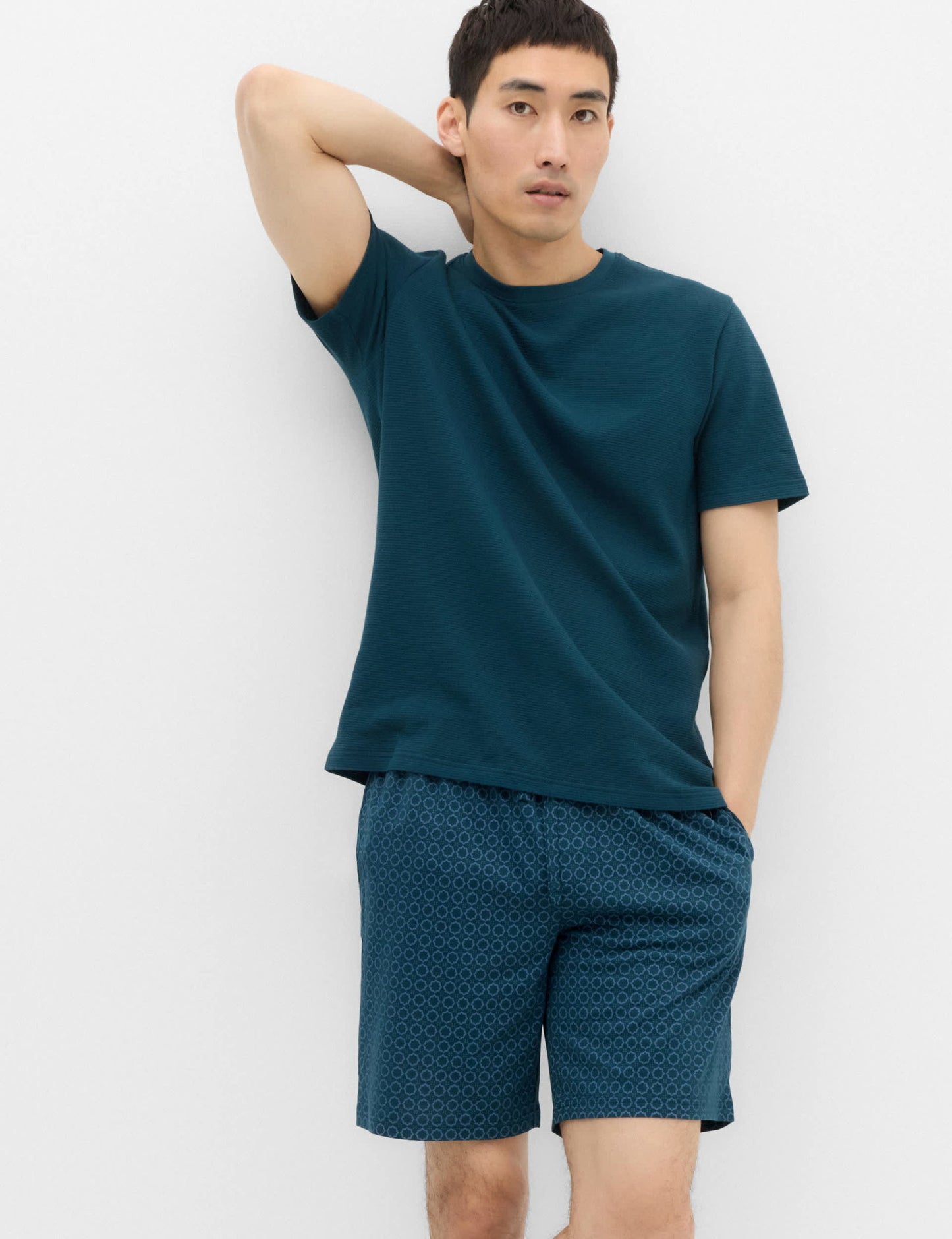 Geometrik Desenli Pijama Takımı