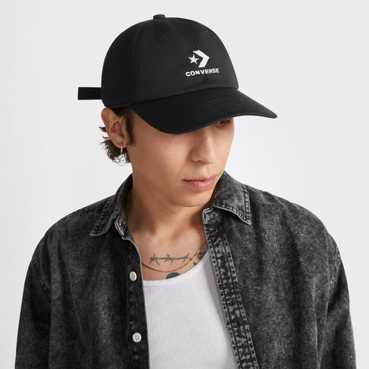 Converse Logo Lock-up Baseball Unisex Siyah Şapka
