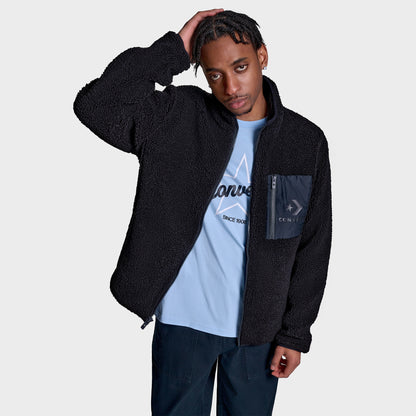 Converse Contrast Sherpa Erkek Siyah Ceket