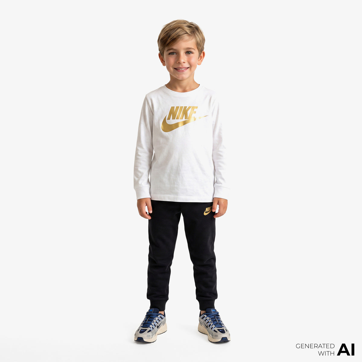 Nike Sportwear Çocuk Beyaz/siyah Eşofman Takımı
