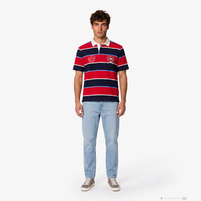 Tommy Hilfiger Rugby Erkek Kırmızı Polo Yaka T-shirt