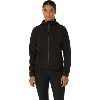 Asics Metarun Waterproof Kadın Siyah Koşu Ceketi