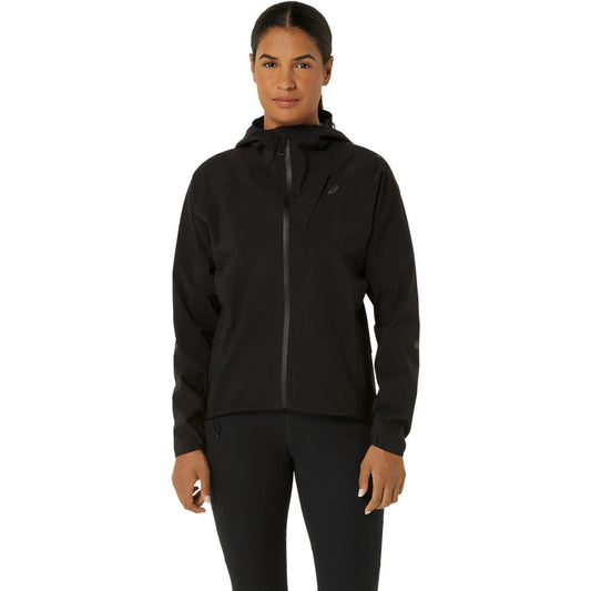 Asics Metarun Waterproof Kadın Siyah Koşu Ceketi
