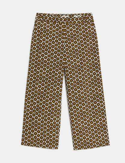 Jaeger Geometrik Desenli Wide Leg Pantolon