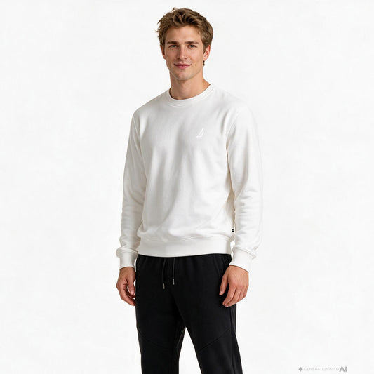 Nautica Erkek Krem Sweatshirt