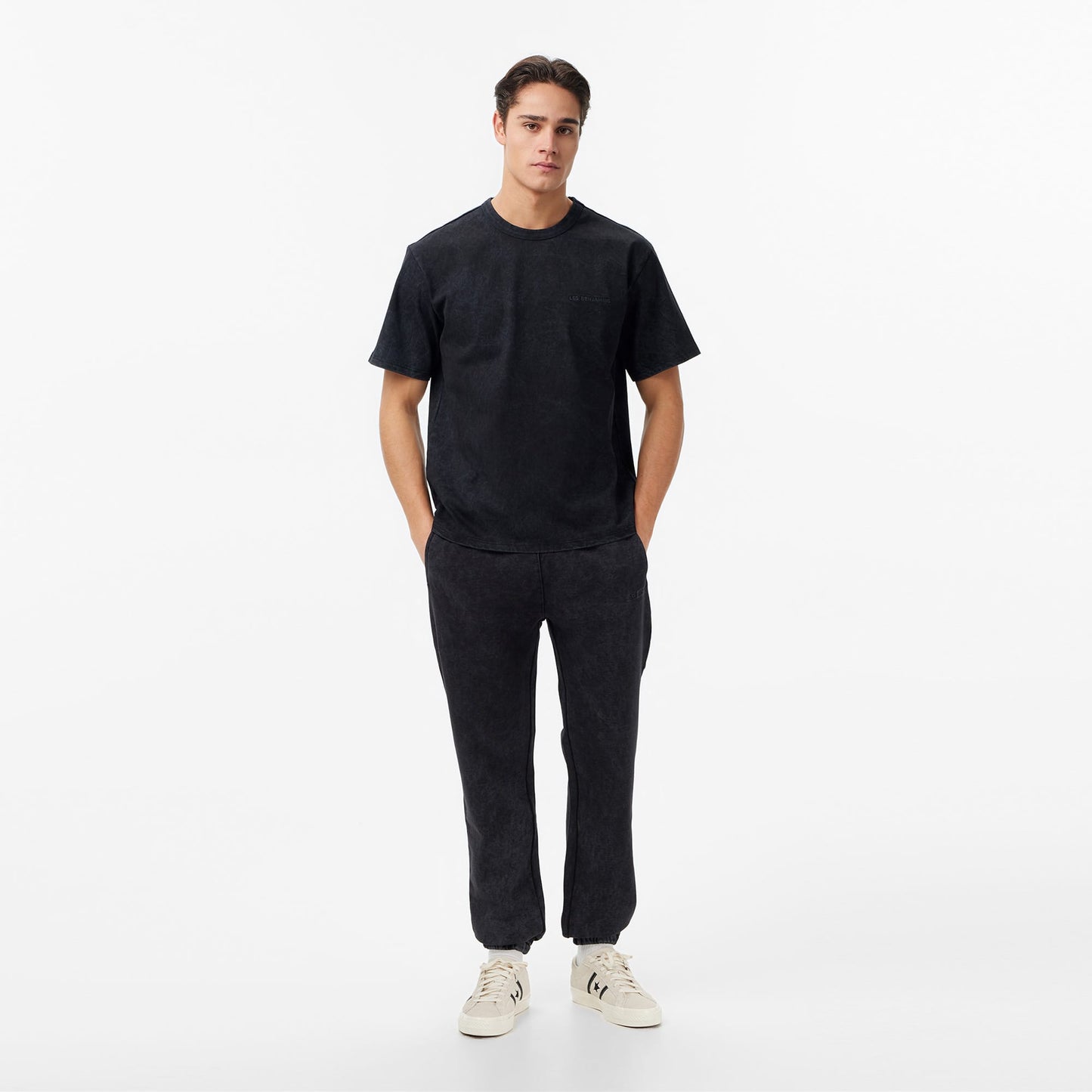 Les Benjamins Relaxed Fit Erkek Siyah T-shirt