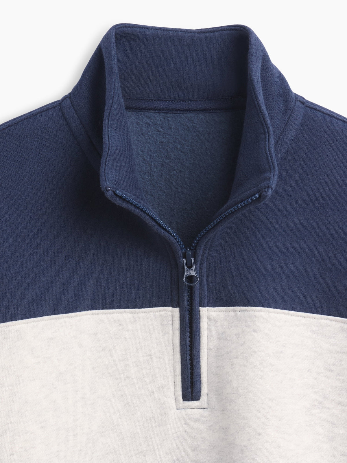 Lacivert Vintagesoft Yarım Fermuarlı Sweatshirt
