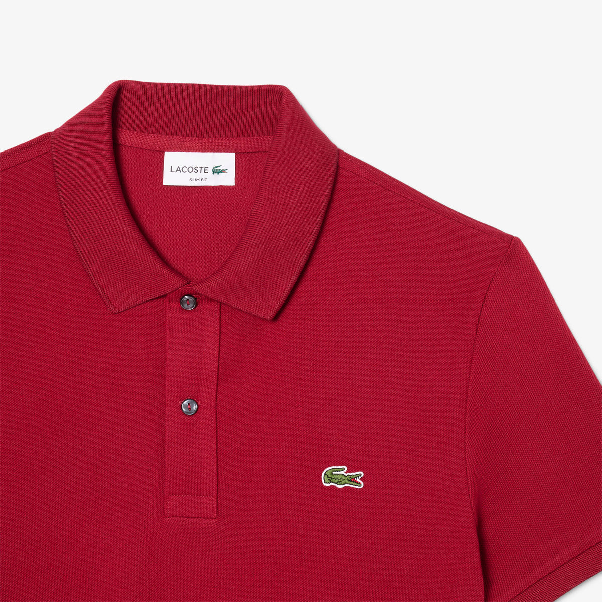 Lacoste L.12.12 Erkek Slim Fit Bordo Polo