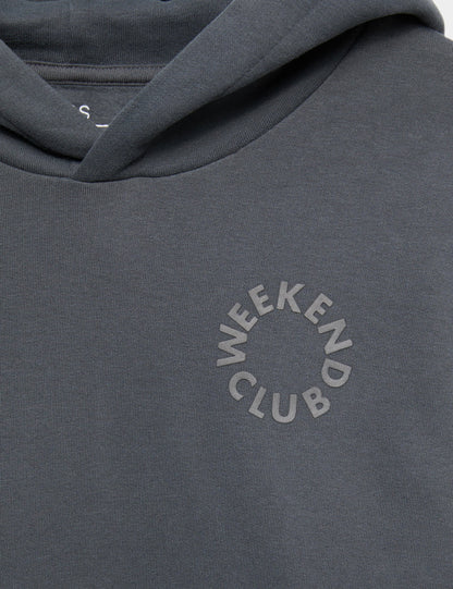 Pamuk Karışımlı Kapüşonlu Sweatshirt (6–16 Yaş)