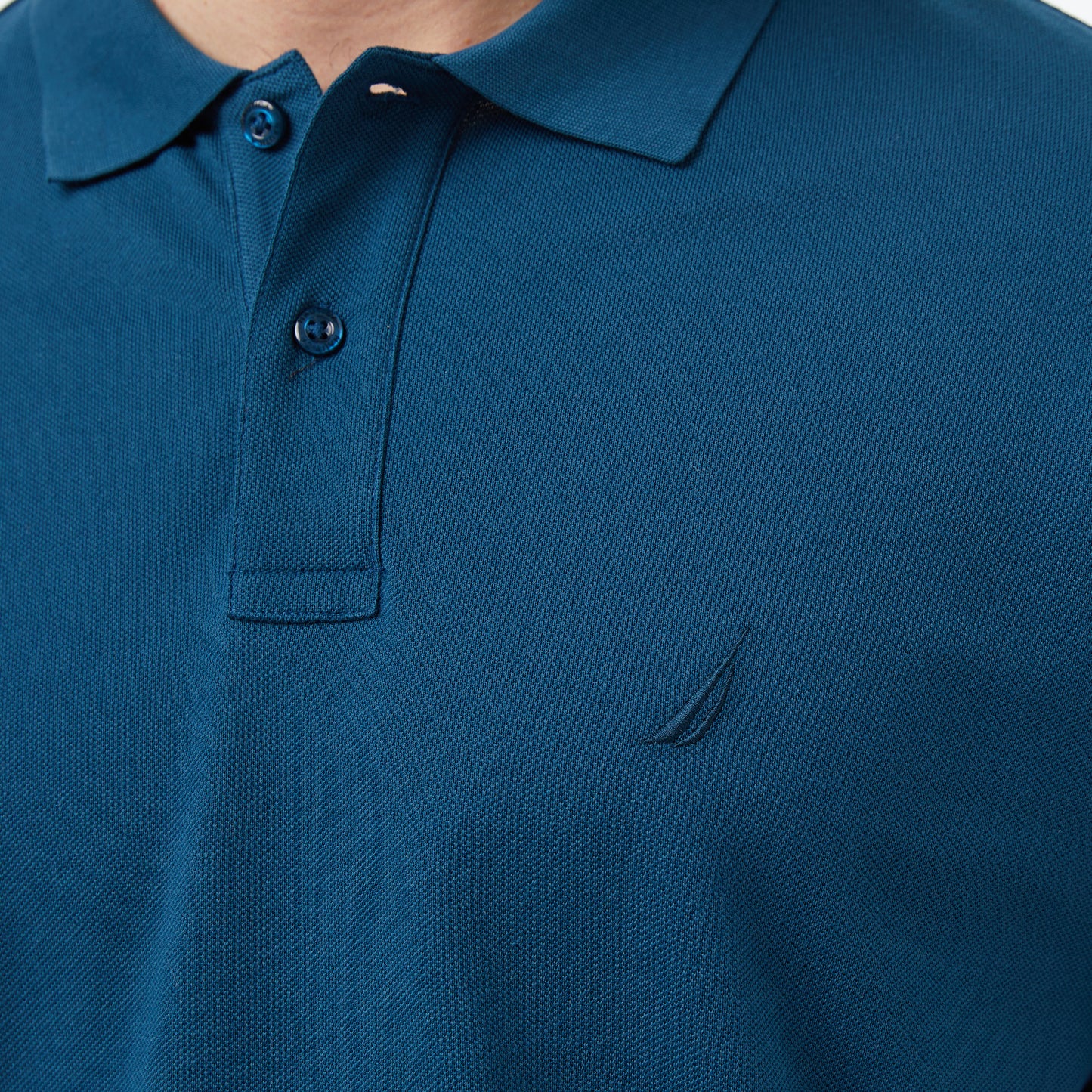Nautica Erkek Mavi Regular Fit Polo Yaka T-shirt