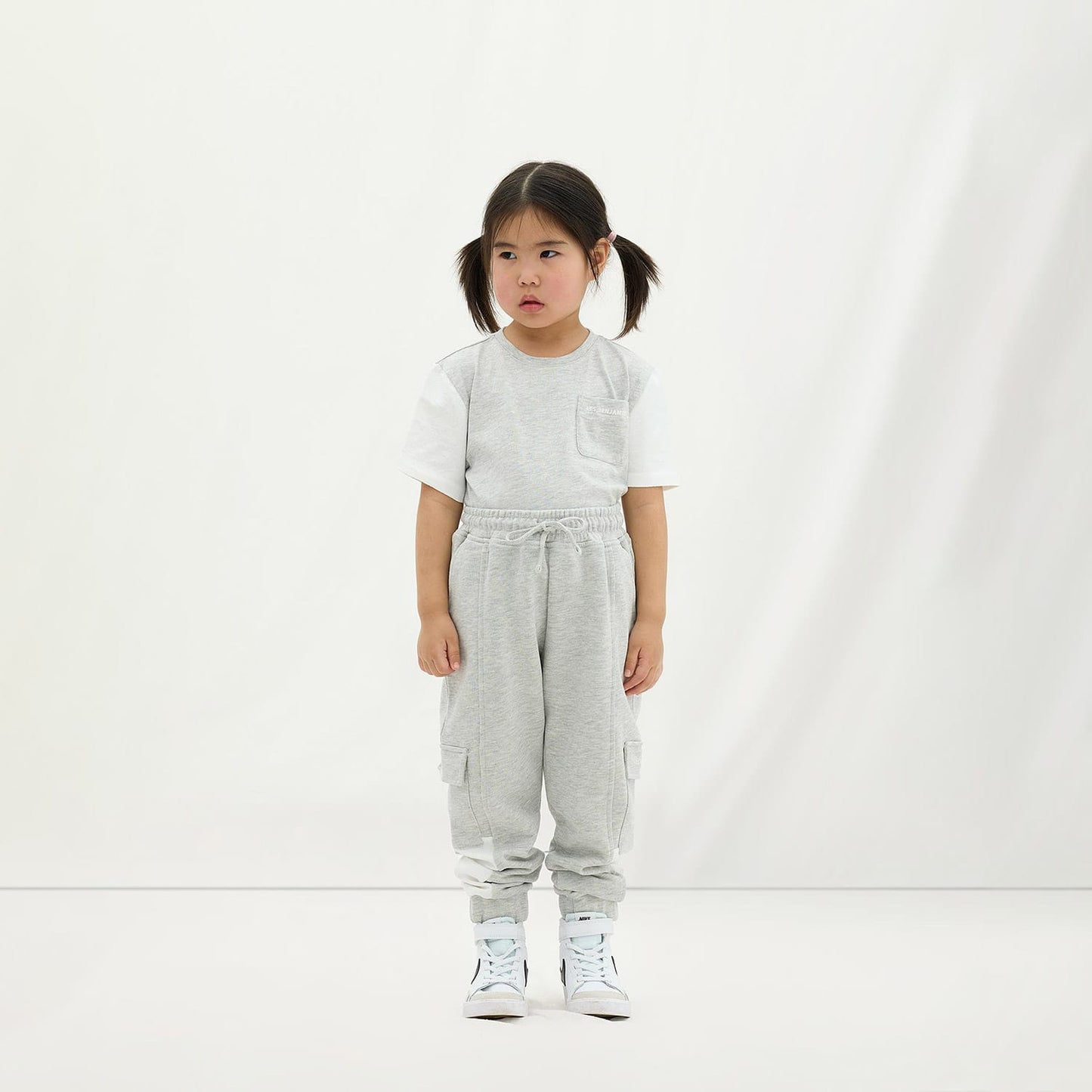 Les Benjamins 403 Çocuk Gri T-shirt