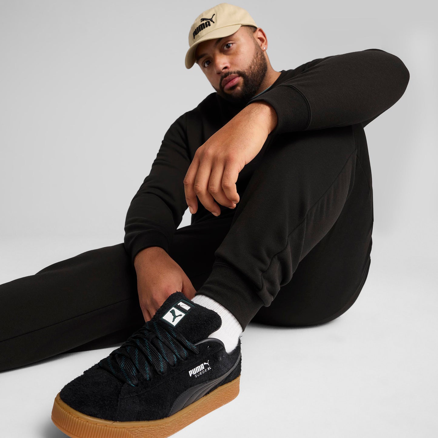 Puma Essentials No 1 Logo Erkek Siyah Eşofman Altı