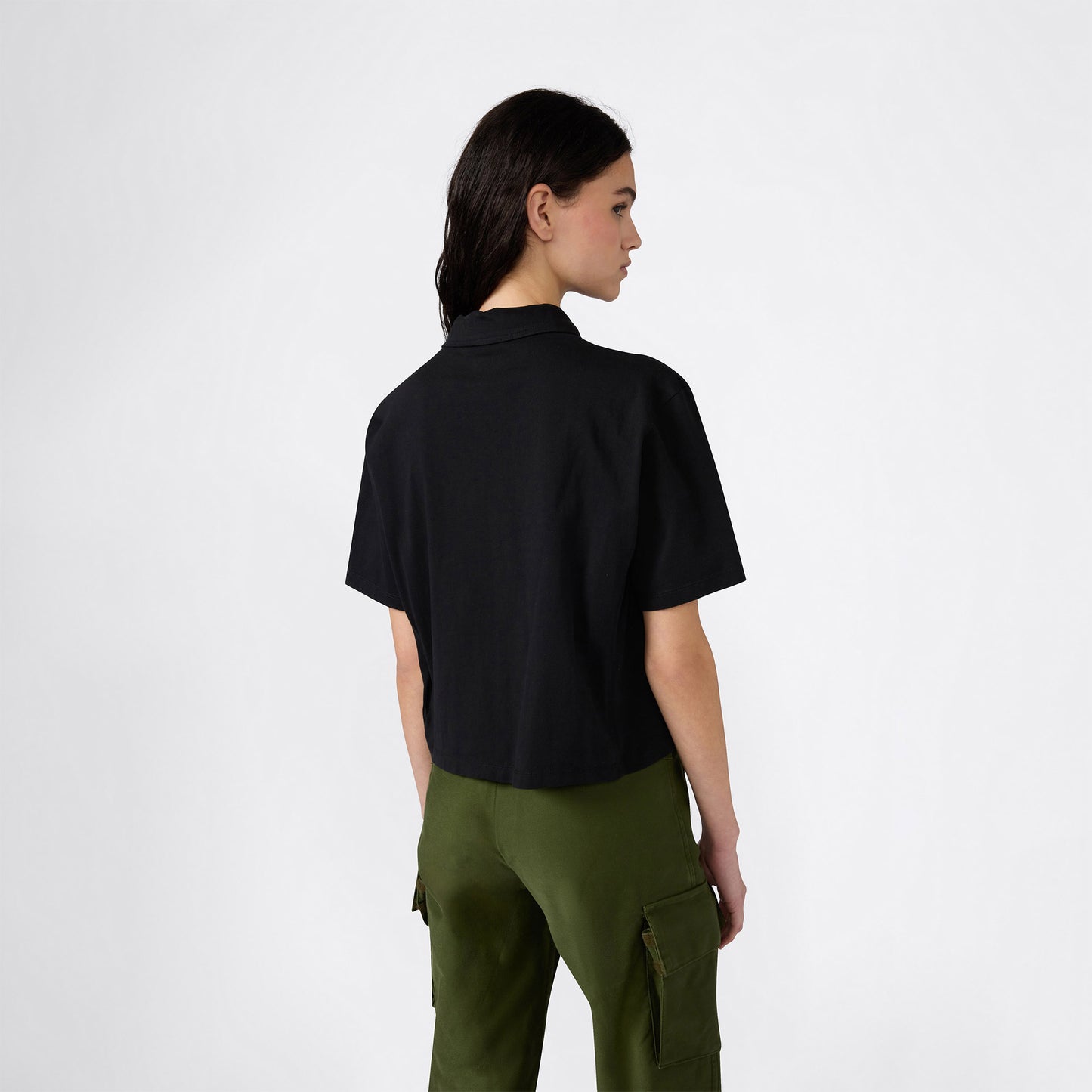 Champion Regular Fit Kadın Siyah T-shirt