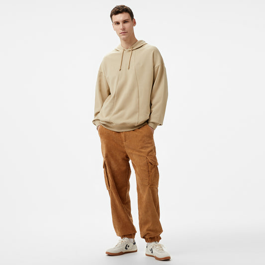 United4 Velvet Erkek Kahverengi Cargo Pantolon