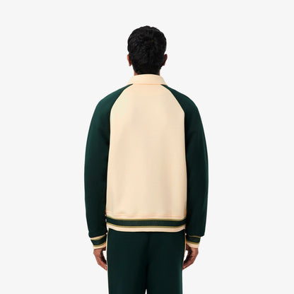Lacoste Erkek Classic Fit Renk Bloklu Bej Ceket