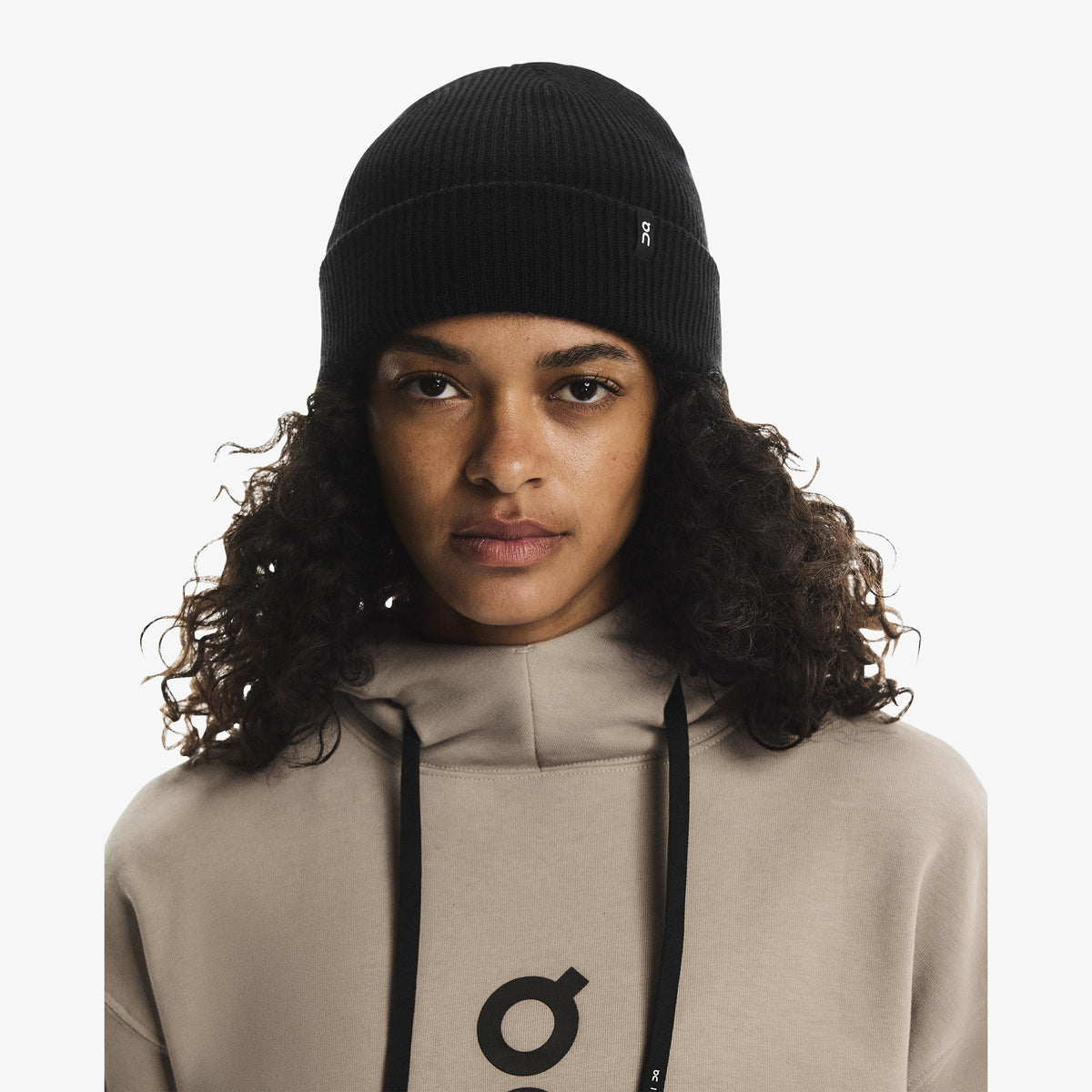 On Merino Beanie Unisex Siyah Bere